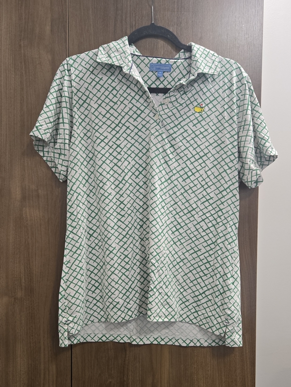 Ladies Magnolia Lane Masters Golf Shirt In Green-Size XL